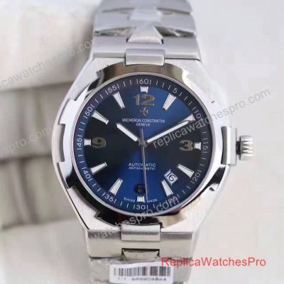 Swiss Vacheron Constantin Clone Overseas Watch SS Blue 41mm